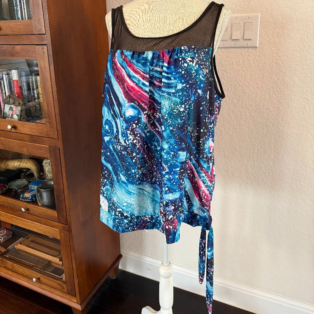 Women's Blouson Tankini Top 2X - Picture 3 of 8